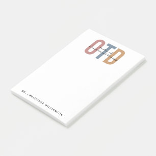 Bloco De Notas Médico Personalizado de Terapia Ocupacional