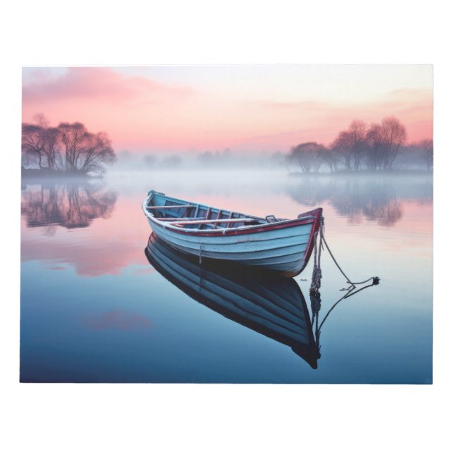 Bloco De Notas Meditação de Paisagem do Lago Serene (Frente)