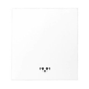 Bloco De Notas Meerkat Face Silhouette