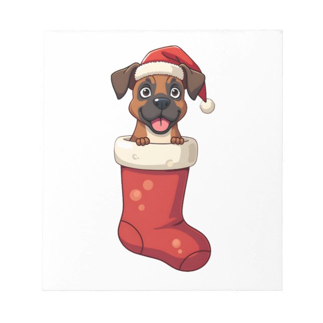 Bloco De Notas Meia de Natal Boxer (Frente)