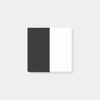 Bloco De Notas meio branco meio preto, meio preto meio branco