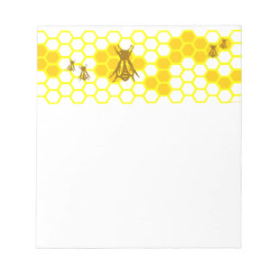 Bloco De Notas Mel Bee Honeycomb