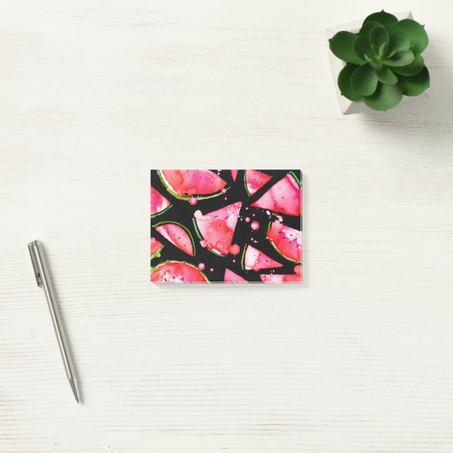 Bloco De Notas Melancia em Aquarela 2 (Escritótio)