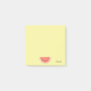 Bloco De Notas Melancia Personalizada em Amarelo