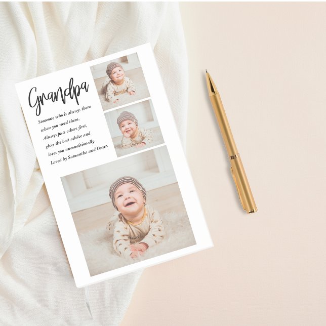 Bloco De Notas Melhor Avô De Bela Bela Teve Colagem Moderna (Criador carregado)