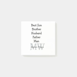 Bloco De Notas Melhor homem filho marido pai aspas adiciona texto