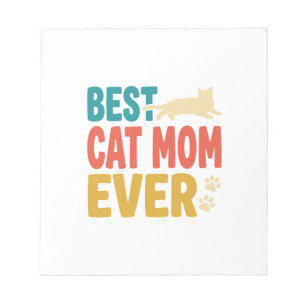 Bloco De Notas Melhor Mãe de Gato de Todos os Tempos Design de Ga