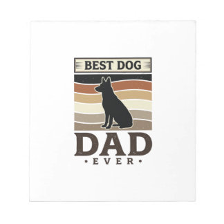 Bloco De Notas Melhor Pai de Cachorro de Todos os Tempos Design d