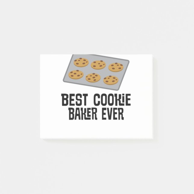 Bloco De Notas Melhor Presente De Cookie Baker (Frente)