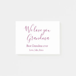 Bloco De Notas melhor vovó de vovô dama de foto clássico