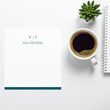 Memo Personalizado Monograma Mínimo