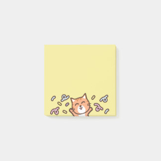 Bloco De Notas memorando de gato de desenho animado