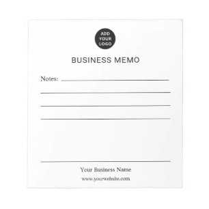 Bloco De Notas Memorando de Negócios Personalizado