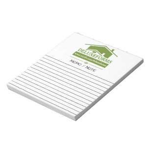 Bloco De Notas Memorando de Telhado Verde
