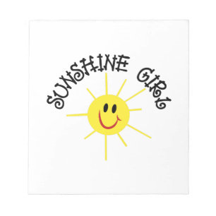 Bloco De Notas Menina da luz do sol