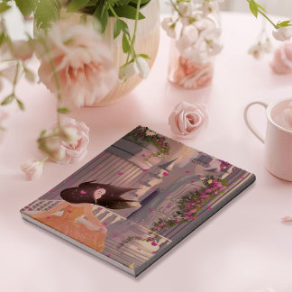 Bloco de Notas Menina Dançando pelo Castelo