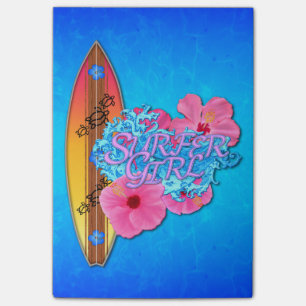 Bloco De Notas Menina do surfista