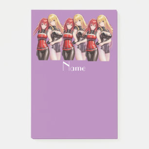 Bloco De Notas Meninas bonitas Animam Thunder_Cove