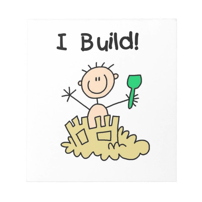 Bloco De Notas Menino Eu Construo (Frente)