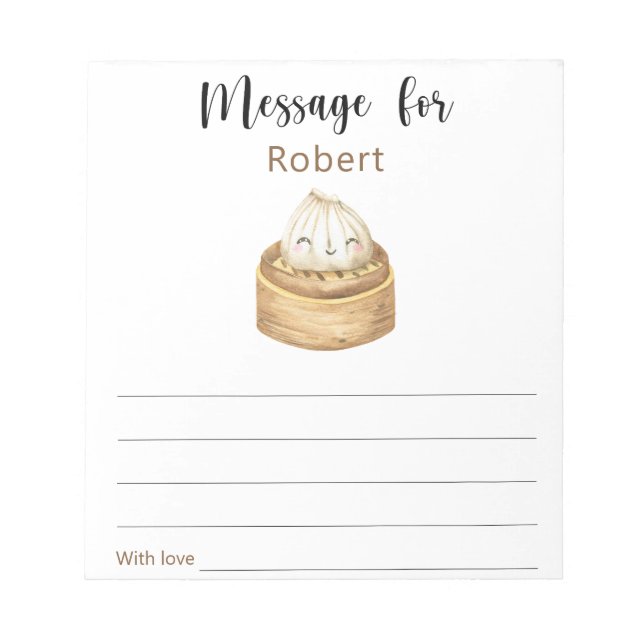 Bloco De Notas Mensagem da cápsula do horário de aniversário em c (Frente)