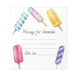 Bloco De Notas mensagem da cápsula do tempo de aniversário do pic