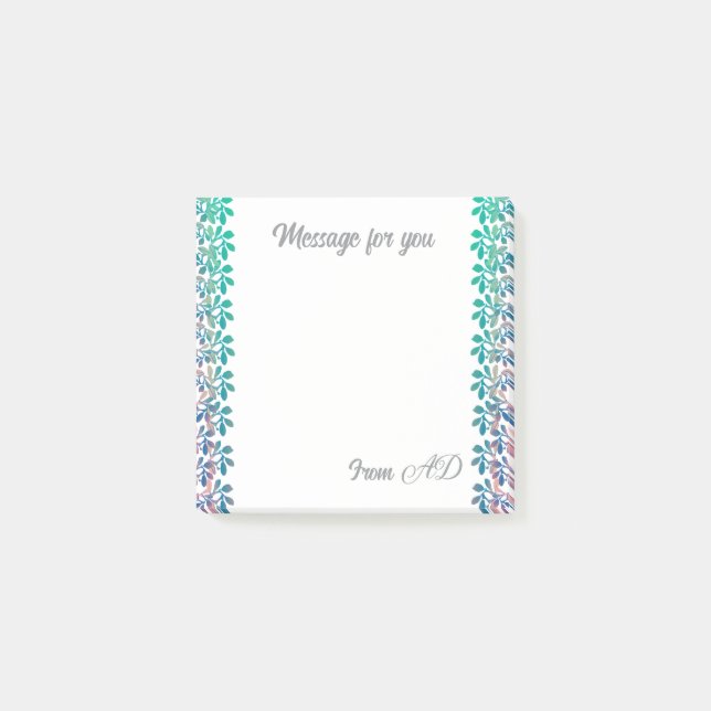 Bloco De Notas Mensagem para suas Notas (Frente)