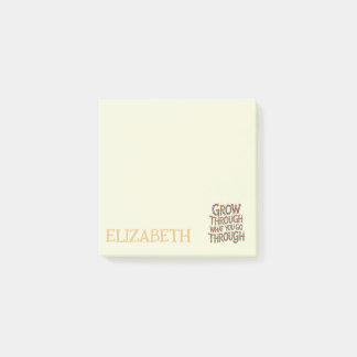 Bloco De Notas Mentalidade de Crescimento Floral Pastel Professor