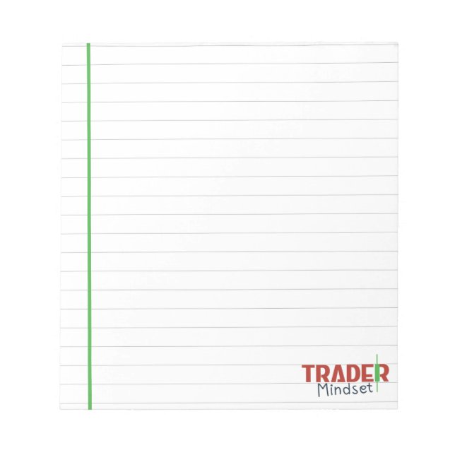 Bloco De Notas Mentalidade de Trader – Negociação com Disciplina (Frente)