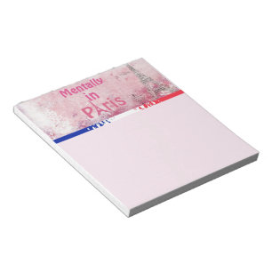 Bloco De Notas Mentally In Paris Notepad