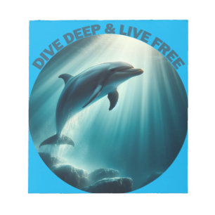 Bloco De Notas Mergulhe Dolphin Livre Ao Vivo