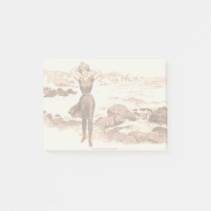 Bloco De Notas Mermaid Beach Gibson Girl Victorian Antiguidade
