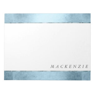 Bloco De Notas Mermaid Glitz Desk   Princesa Blue Luster e Nome