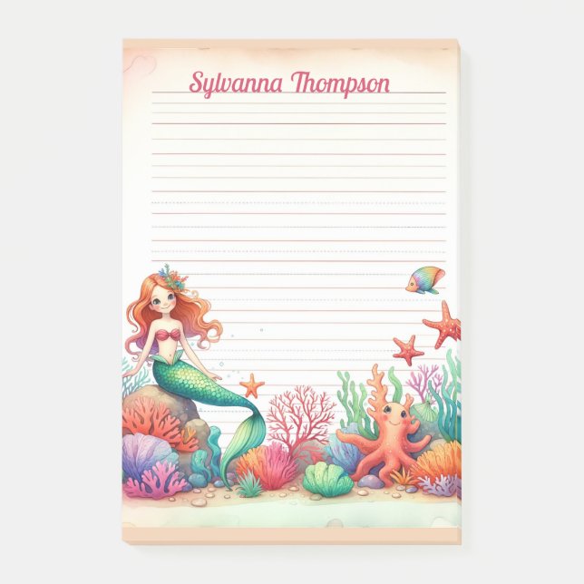 Bloco De Notas Mermaid's Cove Sticky Notes (Frente)