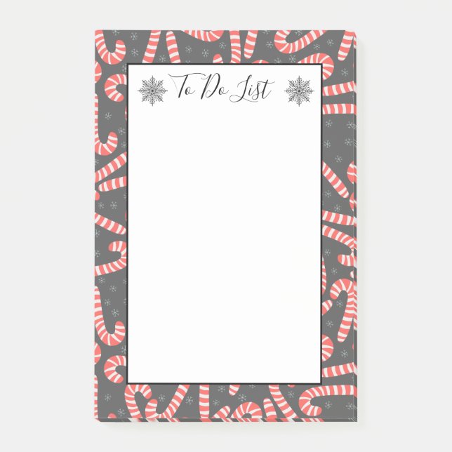 Bloco De Notas Merry Christmas Peppermint Candy Candy To Do List (Frente)