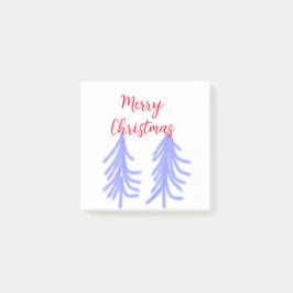 Bloco De Notas Merry Natal - Pinheiros de pinheiros roxos