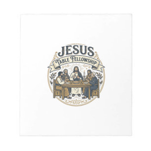 Bloco De Notas Mesa de Comunhão de Jesus Mesa de Comunhão de Jesu