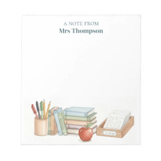 Bloco De Notas Mesa de Professor Personalizada Professor
