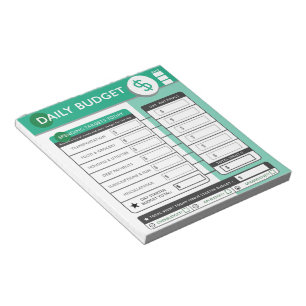Bloco De Notas Metas de Orçamento Diário & Rastreamento