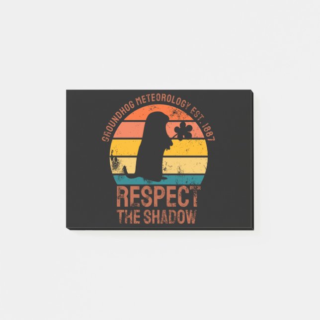 Bloco De Notas Meteorologia Groundhog Est. 1887 (Frente)