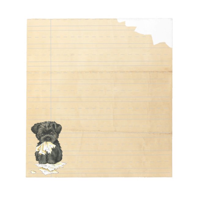Bloco De Notas Meu Affenpinscher Comeu Meu Trabalho De Casa (Frente)