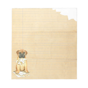 Bloco De Notas Meu Bullmastiff Comeu Meu Trabalho De Casa