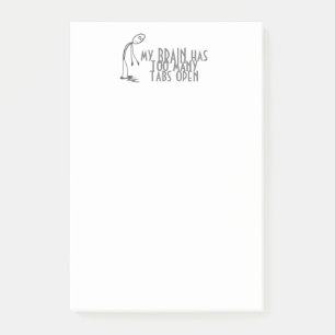 Bloco De Notas Meu Cérebro Tem Muitas Guias Abertas Notas Do Comp