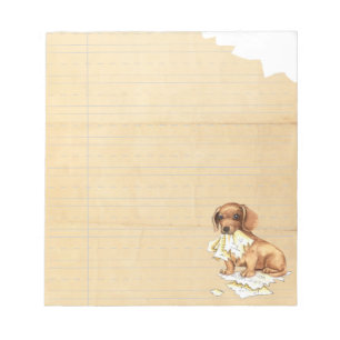 Bloco De Notas Meu Dachshund Comeu Minha Casa