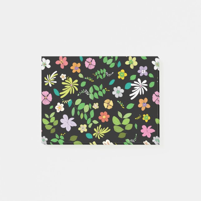 Bloco De Notas Meu Design de Flor 5 (Frente)