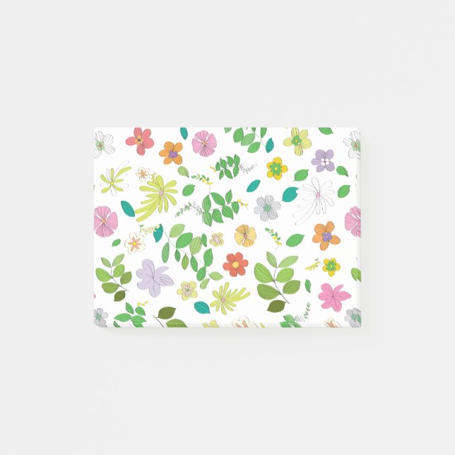 Bloco De Notas Meu Design de Flor 6 (Frente)