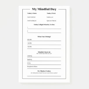 Bloco De Notas Meu Dia Mindful: Controlador Diário de Mindho
