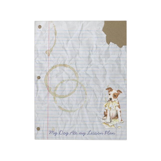 Bloco De Notas Meu Funcionarios Comeu Meu Plano De Lição (Invertido)