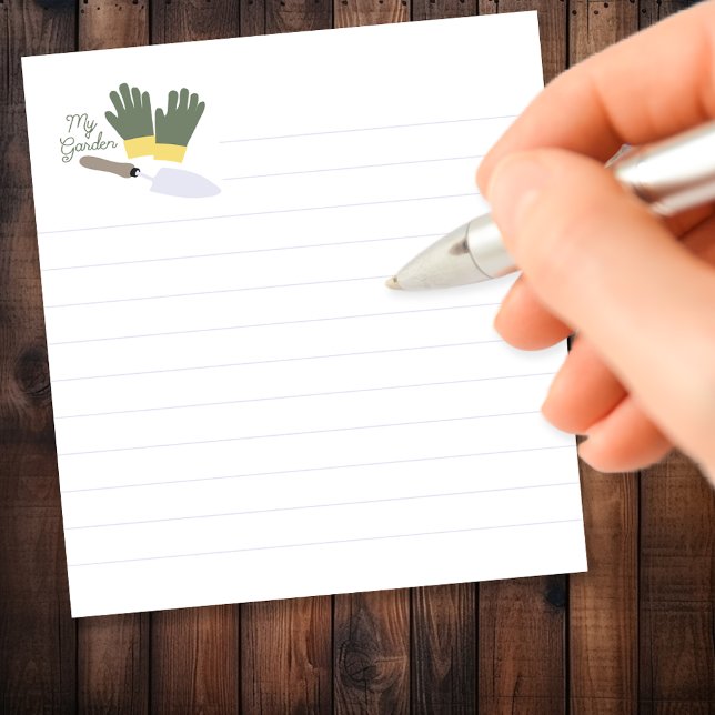 Bloco De Notas Meu Jardim Lined (Criador carregado)