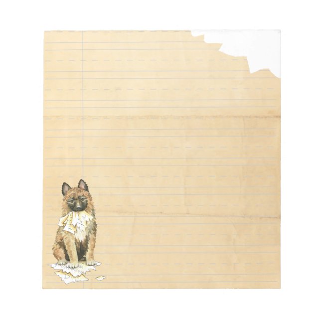 Bloco De Notas Meu Laekenois Comeu Meu Trabalho De Casa (Frente)