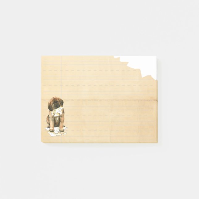 Bloco De Notas Meu Leonberger comeu meus trabalhos de casa (Frente)